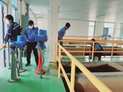 ไฟล์แนบ กปภ.สาขาราชบุรี ดำเนินกิจกรรมโครงการ Big Cleaning Day ณ สถานีผลิตน้ำเขางู