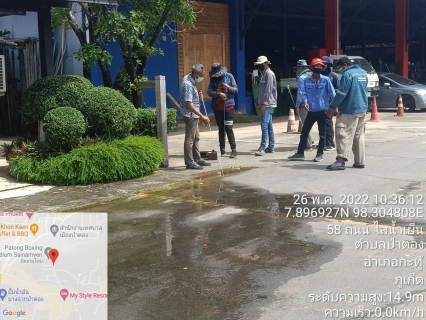 ไฟล์แนบ กปภ.สาขาภูเก็ต ลงพื้นที่สำรวจหาท่อแตกท่อรั่วเชิงรุก (ALC) บริเวณวัดสุวรรณคีรีวงก์ ต.ป่าตอง อ.กะทู้ 
