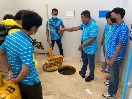 ไฟล์แนบ อบรมเชิงปฏิบัติการ On the job training ซักซ้อมการใช้อุปกรณ์ป้องกันส่วนบุคคล(PPE)