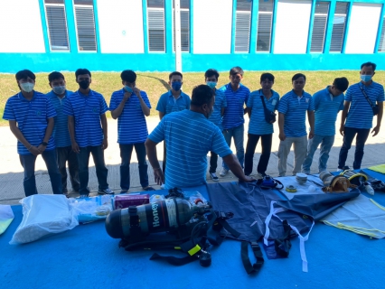 ไฟล์แนบ อบรมเชิงปฏิบัติการ On the job training ซักซ้อมการใช้อุปกรณ์ป้องกันส่วนบุคคล(PPE)