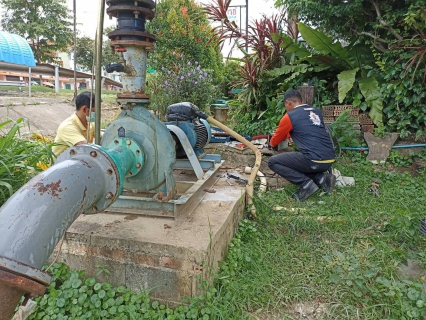 ไฟล์แนบ วันจันทร์ที่ 8 สิงหาคม 2565 การประปาส่วนภูมิภาคสาขากาญจนดิษฐ์ ภายใต้การบริหารของนายสุรพงศ์ สมหวัง ผู้จัดการการประปาส่วนภูมิภาคสาขากาญจนดิษฐ์ มอบหมายนายอัครเดช เพ็ชรโชติ หัวหน้างาน 8 งานผลิตพร้อม พนักงานในสังกัดงานผลิต เข้าดำเนินการปรับปรุงแท่นปั๊มสูบน้ำแรงต่ำ​ครองกะแดะ เพื่อเสริมความแข็งแรงของแท่นที่ชำรุด​ เพื่อลดอาการสั่นของมอเตอร์และปั๊มสูบน้ำเพื่อยืดอายุการใช้งาน