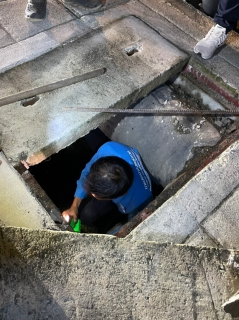 ไฟล์แนบ  กปภ.สาขาเกาะสมุย ร่วมกันเดินสำรวจหาท่อแตก-ท่อรั่ว  แบบเชิงรุก