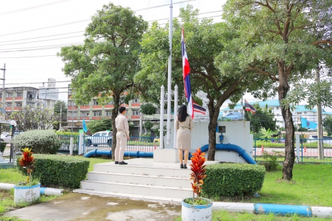 ไฟล์แนบ กปภ.สาขาปทุมธานี จัดกิจกรรมเคารพธงชาติและร้องเพลงชาติไทย เนื่องในวันพระราชทานธงชาติไทย