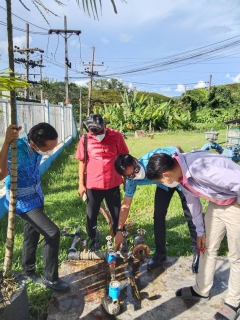 ไฟล์แนบ กปภ.สาขาภูเก็ต ลงพื้นตรวจสอบระบบท่อภายในอาคารและมาตรวัดน้ำของโรงแรมเดอะชิลลี่ ป่าตอง