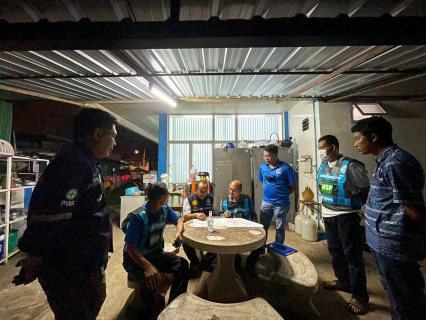 ไฟล์แนบ กปภ.สาขาชุมพร ลงพื้นที่ปฏิบัติการค้นหาท่อแตก  รั่ว