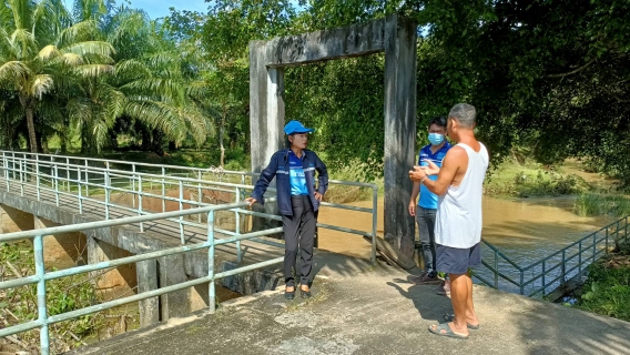 ไฟล์แนบ การประปาส่วนภูมิภาคสาขาคลองท่อม ลงพื้นที่​ติดตามสถานการณ์น้ำ บริเวณคลองสินปุน หน่วยบริการลำทับ 