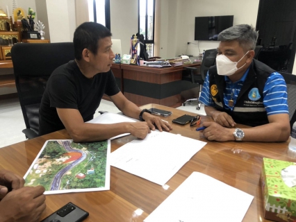 ไฟล์แนบ กปภ.สาขาภูเก็ต เข้าพบท่านนายกเทศมนตรีเมืองกะทู้ เพื่อปรึกษาแนวทางการออกแบบวางท่อส่งน้ำ