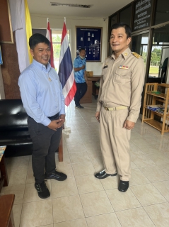 ไฟล์แนบ ผู้จัดการการประปาส่วนภูมิภาคสาขาท่าแซะ เข้าพบ ด.ต.นิธิศ เพชรดำ นายกเทศมนตรีเทศบาลตำบลท่าแซะ เพื่อเข้ารายงานตัว เนื่องในโอกาสรับตำแหน่งใหม่