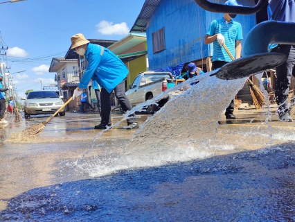 ไฟล์แนบ การประปาส่วนภูมิภาค (กปภ.) สาขาอุบลราชธานี ร่วมโครงการ ๕ส. ทำความสะอาดหลังน้ำลด  ฟื้นฟูพื้นที่ประสบอุทกภัยจังหวัดอุบลราชธานี ณ วัดพระหฤทัย บ้านทัพไทย ตำบลแจระแม อำเภอเมือง