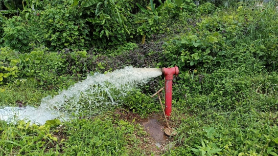 ไฟล์แนบ การประปาส่วนภูมิภาคสาขาคลองท่อมเปิดล้างตะกอนระบายในเส้นท่อจ่ายน้ำ (Blow off)