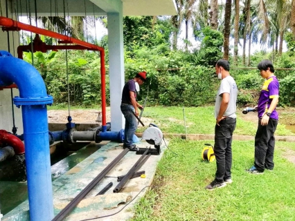 ไฟล์แนบ การประปาส่วนภูมิภาคสาขากระบี่ ร่วมกับ กองระบบผลิตและควบคุมคุณภาพน้ำ 4 งานบำรุงรักษา ดำเนินการปรับปรุงระบบจ่ายสารเคมี เพิ่มประสิทธิภาพเครื่องจักร อุปกรณ์ ให้เป็นไปตามมาตรฐาน ยึดหลักอาชีวอนามัยและความปลอดภัยในการปฏิบัติงาน
