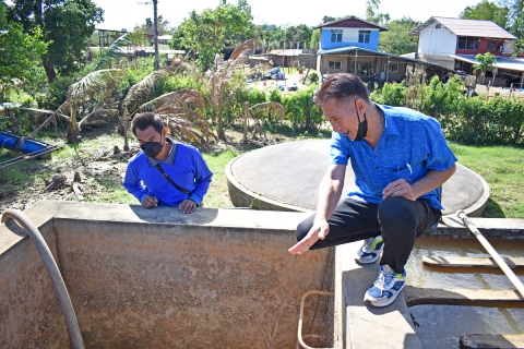 ไฟล์แนบ กปภ.สาขาอุบลราชธานี จัดกิจกรรม กปภ. - อปท. เพื่อปวงชน  ดูแลประปาหมู่บ้านคูเดื่อหลังน้ำลด
