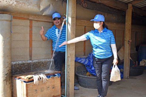 ไฟล์แนบ กปภ.สาขาอุบลราชธานี ลงพื้นที่ต่อเนื่องตรวจสอบและซ่อมแซมแก้ไขระบบประปาฟื้นฟูหลังน้ำลด  ณ บ้านคูเดื่อ ตำบลแจระแม อำเภอเมืองอุบลราชธานี