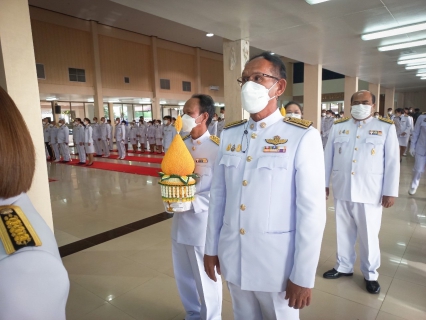 ไฟล์แนบ กปภ.สาขาตราดร่วมพิธีทำบุญตักบาตรข้าวสารอาหารแห้ง พิธีวางพานพุ่มดอกไม้และพิธีถวายบังคม เนื่องในวันคล้ายวันพระบรมราชสมภพพระบาทสมเด็จพระบรมชนกาธิเบศร มหาภูมิพลอดุลยเดชมหาราช บรมนาถบพิตร วันชาติ และวันพ่อแห่งชาติ 5 ธันวาคม 2565 