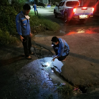 ไฟล์แนบ กปภ.สาขาปากพนัง ลงพื้นที่เดินสำรวจหาท่อแตก/ท่อรั่ว จากการทำ step test ตามแผนลดน้ำสูญเสีย บริเวณพื้นที่ DMA-07 สำนักงาน กปภ.สาขาปากพนัง บริเวณ ถ.ศรีสมบูรณ์ และ ถ.สุนอนันต์ อ.ปากพนัง จ.นครศรีธรรมราช 