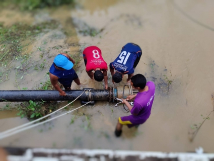 ไฟล์แนบ การประปาส่วนภูมิภาคสาขากาญจนดิษฐ์ แก้ไขปัญหาท่อน้ำดิบแตกชำรุด จากการกรณีน้ำหลากในช่วงวันที่ 18 ธันวาคม 2565 