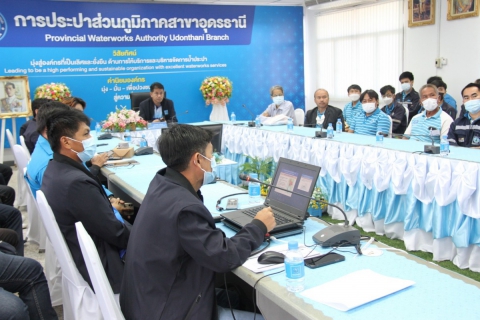 ไฟล์แนบ ผู้เข้ารับการอบรมหลักสูตรความรู้พื้นฐานด้านงานผลิต เข้าศึกษาดูงานโครงการระบบผลิตไฟฟ้าจากโซลาเซลล์ Solar Rooftop ณ กปภ.สาขาอุดรธานี