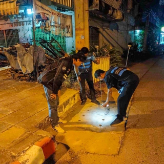 ไฟล์แนบ การประปาส่วนภูมิภาคสาขากระนวน ทำการออกสำรวจหาท่อแตก-รั่ว โดยวิธีการเดินสำรวจ (Passive Control)