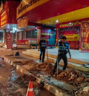 ไฟล์แนบ การประปาส่วนภูมิภาคสาขากระนวน ทำการออกสำรวจหาท่อแตก-รั่ว โดยวิธีการเดินสำรวจ (Passive Control)