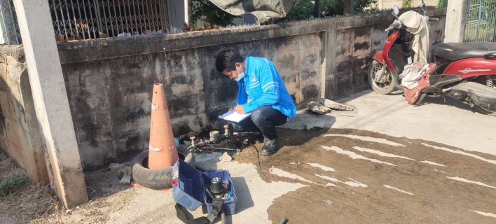 ไฟล์แนบ กปภ.สาขากำแพงเพชร ลงพื้นที่สุ่มมาตรวัดน้ำผู้ใช้น้ำเป้าหมาย  