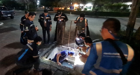 ไฟล์แนบ กปภ.สาขาธัญบุรี ลงพื้นที่สำรวจหาท่อแตกรั่ว ตามแผนยุทธศาสตร์การลดน้ำสูญเสียของ กปภ.