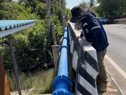 ไฟล์แนบ กปภ.สาขาสมุทรสงคราม เร่งตรวจสอบท่อส่งจ่ายน้ำประปา