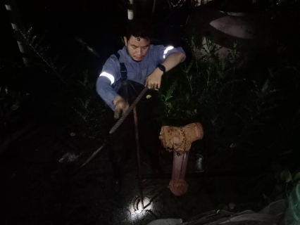 ไฟล์แนบ กปภ.สาขาปากพนัง ลงพื้นที่เดินสำรวจหาท่อแตก/ท่อรั่ว  จากการทำ step test ตามแผนลดน้ำสูญเสีย บริเวณในพื้นที่ DM-04  กปภ.สาขาปากพนัง-เกาะนางโดย  ต.คลองน้อย  อ.ปากพนัง จ.นครศรีธรรมราช      