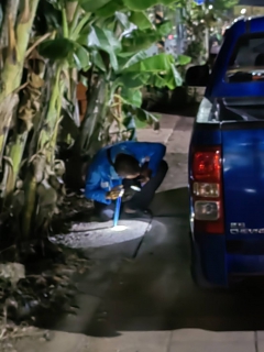 ไฟล์แนบ การประปาส่วนภูมิภาคสาขากาญจนดิษฐ์ ดำเนินการจัดทำ Step test MM 01 ค้นหาท่อรั่ว บ้านบางสำโรง ตำบลท่าทองใหม่ เพื่อค้นท่อแตกท่อรั่วและเพิ่มปริมาณน้ำจ่ายให้ลูกค้า 