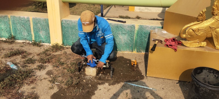 ไฟล์แนบ แก้ปัญหาทันใจ ส่งมิสเตอร์ประปากำแพงเพชร ตรวจสอบมาตรวัดน้ำไม่หมุน