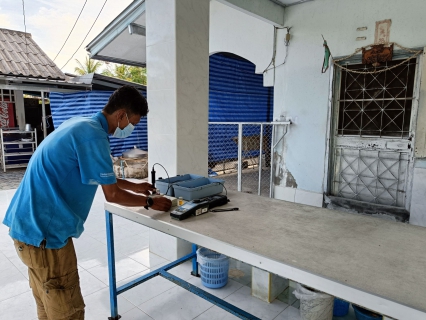 ไฟล์แนบ กปภ.สาขาปากพนัง ลงพื้นที่ตรวจสอบคุณภาพน้ำ สร้างความเชื่อมั่นกระบวนการผลิตน้ำประปา ตามโครงการผู้ใช้น้ำมั่นใจ กปภ.เช็ค ชัวร์    