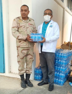 ไฟล์แนบ กปภ.สาขาระนอง สนับสนุนน้ำดื่มตราสัญลักษณ์ จุดให้บริการประชาชนในช่วงเทศกาลสงกรานต์ประจำปี 2566 พื้นที่อำเภอกะเปอร์ จำนวน 600 ขวด