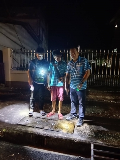 ไฟล์แนบ การประปาส่วนภูมิสาขาจันดี ลงพื้นที่เดินสำรวจหาท่อแตก-ท่อรั่ว