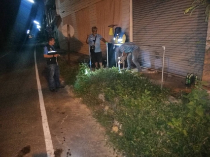 ไฟล์แนบ การประปาส่วนภูมิสาขาจันดี ลงพื้นที่เดินสำรวจหาท่อแตก-ท่อรั่ว