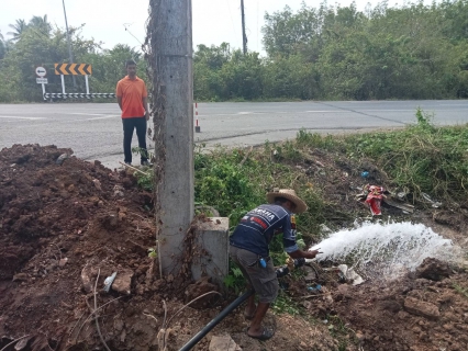 ไฟล์แนบ การประปาส่วนภูมิภาคสาขากาญจนดิษฐ์ เข้าตรวจสอบติดตามและแก้ไขปัญหา เรื่องการบริหารจัดการน้ำและการจ่ายน้ำให้พื้นที่บ้านทับท้อนเขาแก้วและท่าทองใหม่