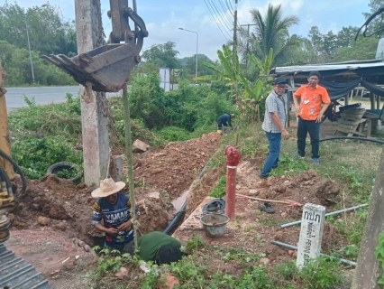 ไฟล์แนบ การประปาส่วนภูมิภาคสาขากาญจนดิษฐ์ เข้าตรวจสอบติดตามและแก้ไขปัญหา เรื่องการบริหารจัดการน้ำและการจ่ายน้ำให้พื้นที่บ้านทับท้อนเขาแก้วและท่าทองใหม่