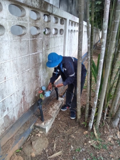 ไฟล์แนบ กปภ.สาขาบ้านตาขุน ลงพื้นที่สุ่มมาตรวัดน้ำของลูกค้า ตรวจสอบมาตรและรายงานมาตร 0 หน่วย