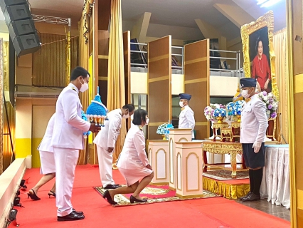 ไฟล์แนบ กปภ.สาขาคลองท่อม เข้าร่วมพิธีวางพานพุ่มดอกไม้ถวายราชสักการะ เนื่องในโอกาสเฉลิมฉลองวาระครบรอบ 100 ปี วันประสูติ สมเด็จพระเจ้าพี่นางเธอ เจ้าฟ้ากัลยาณิวัฒนา กรมหลวงนราธิวาสราชนครินทร์  