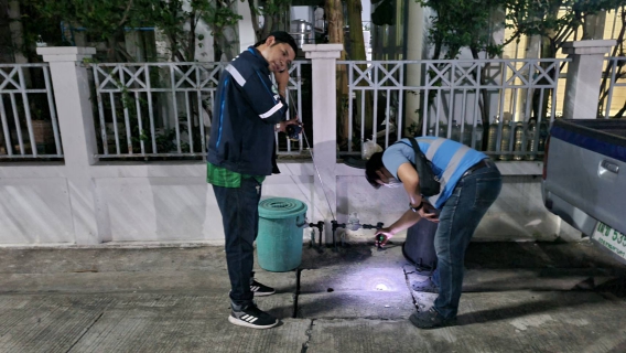 ไฟล์แนบ กปภ.สาขาธัญบุรี ลงพื้นที่สำรวจหาท่อแตกรั่ว ตามแผนยุทธศาสตร์การลดน้ำสูญเสียของ กปภ.