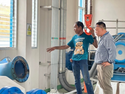 ไฟล์แนบ เตรียมพร้อมลุยงานติดตั้งเครื่องสูบน้ำ(เพิ่มเติม) เพื่อเพิ่มประสิทธิภาพในการจ่ายน้ำประปา ณ สถานีจ่ายน้ำนางตะเคียน