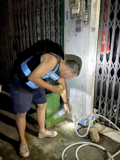 ไฟล์แนบ กปภ.สาขาขลุง ออกสำรวจหาท่อรั่วในพื้นที่ตามแผน DMA01-3 บริเวณ ถ.เทศบาลสาย1 (ซ้าย), ถ.เทศบาลสาย2,3 ต.ขลุง และพื้นที่ตำบลพลิ้ว จ.จันทบุรี