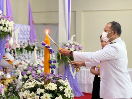 ไฟล์แนบ ร่วมกิจกรรมพิธีถวายเครื่องราชสักการะ วางพานพุ่ม และพิธีจุดเทียนถวายพระพรชัยมงคล