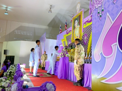 ไฟล์แนบ การประปาส่วนภูมิภาคสาขากาญจนดิษฐ์ เข้าร่วมพิธีถวายเครื่องราชสักการะและวางพานพุ่ม และพิธีจุดเทียนถวายพระพรชัยมงคล กิจกรรมเฉลิมพระเกียรติสมเด็จพระนางเจ้าสุธิดา พัชรสุธาพิมลลักษณ พระบรมราชินี เนื่องในโอกาสวันเฉลิมพระชนมพรรษา 3 มิถุนายน 2566