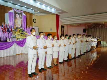 ไฟล์แนบ กปภ.สาขาท่ามะกา ร่วมพิธีถวายเครื่องราชสักการะและวางพานพุ่ม และพิธีจุดเทียนถวายพระพรชัยมงคล กิจกรรมเฉลิมพระเกียรติสมเด็จพระนางเจ้าสุทิดา พัชรสุธาพิมลลักษณ พระบรมราชินี เนื่องในโอกาสวันเฉลิมพระชนมพรรษา 3 มิถุนายน 2566