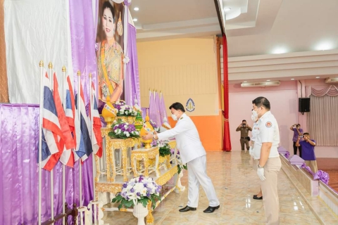 ไฟล์แนบ กปภ.สาขาท่ามะกา ร่วมพิธีถวายเครื่องราชสักการะและวางพานพุ่ม และพิธีจุดเทียนถวายพระพรชัยมงคล กิจกรรมเฉลิมพระเกียรติสมเด็จพระนางเจ้าสุทิดา พัชรสุธาพิมลลักษณ พระบรมราชินี เนื่องในโอกาสวันเฉลิมพระชนมพรรษา 3 มิถุนายน 2566