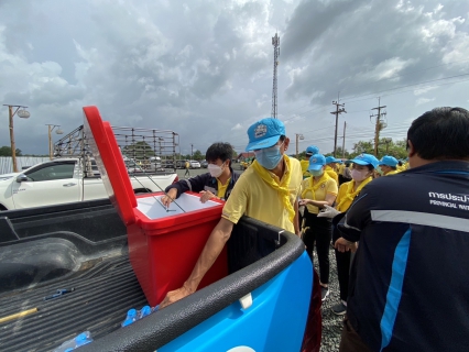 ไฟล์แนบ กปภ.สาขาขลุง เข้าร่วมกิจกรรมจิตอาสาพัฒนา "ทำความสะอาด/ปรับภูมิทัศน์" บริเวณริมถนนสองข้างทางไปยังโรงเรียนตำรวจตระเวนชายแดนบ้านน้ำแดง หมู่ที่ 6 ตำบลบางชัน อำเภอขลุง จังหวัดจันทบุรี พร้อมมอบน้ำดื่มตราสัญลักษณ์ กปภ.