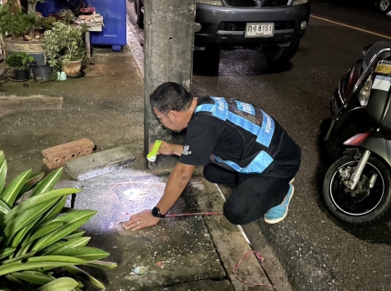 ไฟล์แนบ กปภ.สาขาขลุง ออกสำรวจหาท่อรั่วในพื้นที่ตามแผน MM01 ท่อจ่ายเทศบาลเมืองขลุง บริเวณเทศบาลสาย3 ตั้งแต่ซุ้มทางเข้าสาย3 ถึงหน้าชมรม พร้อมตรวจสอบแก้ไขตู้ DMA01-3