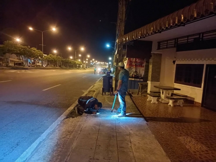 ไฟล์แนบ การประปาส่วนภูมิภาคสาขาคลองท่อมลงพื้นที่สำรวจหาท่อแตกรั่ว บริเวณพื้นที่ตำบลคลองพน อำเภอคลองท่อม จังหวัดกระบี่