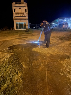 ไฟล์แนบ การประปาส่วนภูมิภาคสาขาคลองท่อมลงพื้นที่สำรวจหาท่อแตกรั่ว บริเวณพื้นที่ตำบลคลองพน อำเภอคลองท่อม จังหวัดกระบี่