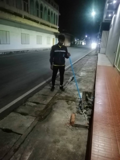 ไฟล์แนบ การประปาส่วนภูมิสาขาจันดี ลงพื้นที่เดินสำรวจหาท่อแตก-ท่อรั่ว