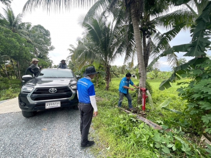 ไฟล์แนบ กปภ.สาขาขลุง ออกสำรวจหาท่อรั่วในพื้นที่ตามแผน MM05 สถานีผลิตน้ำพลิ้ว จ่ายพื้นที่บางสระเก้า พร้อมเช็คแรงดันน้ำ และสุ่มมาตรออนไลน์ ในพื้นที่ตำบลบางสระเก้า
